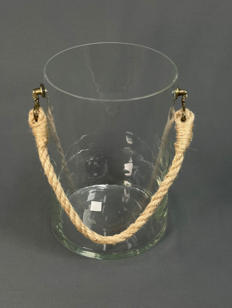 Ваза Трубка 200 с декоративной ручкой